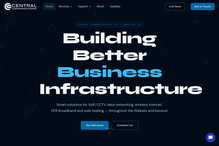 Screenshot of Central Communications