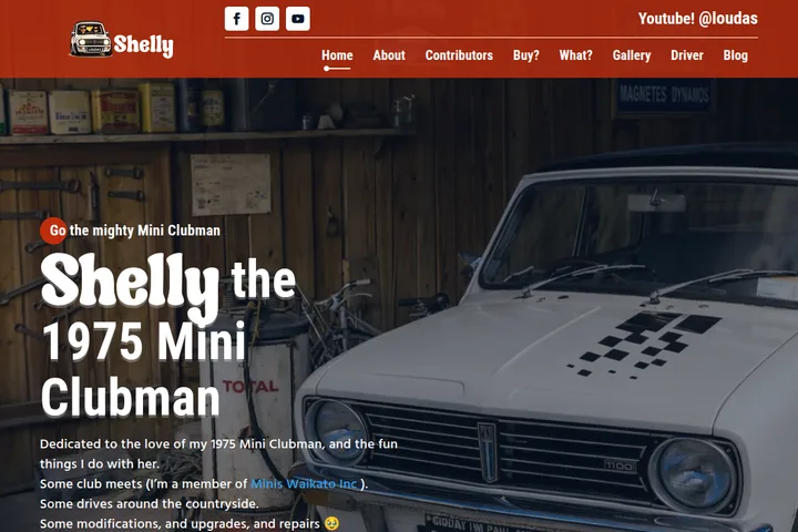 Screenshot of Classic Mini NZ