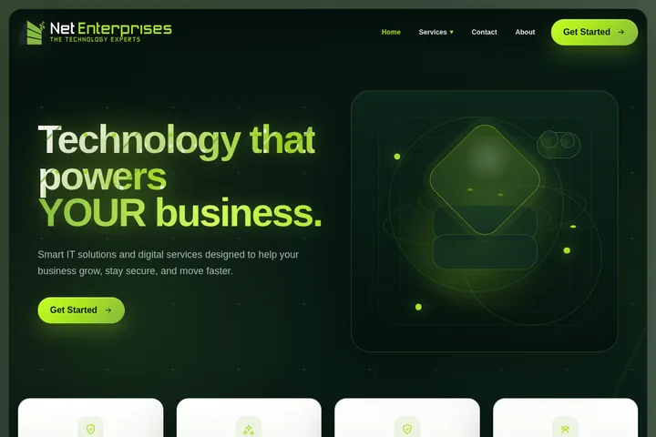 Screenshot of Net Enterprises