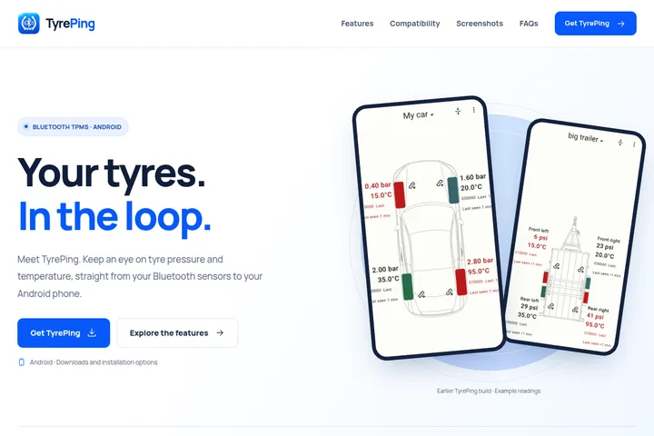 Screenshot of TyrePing